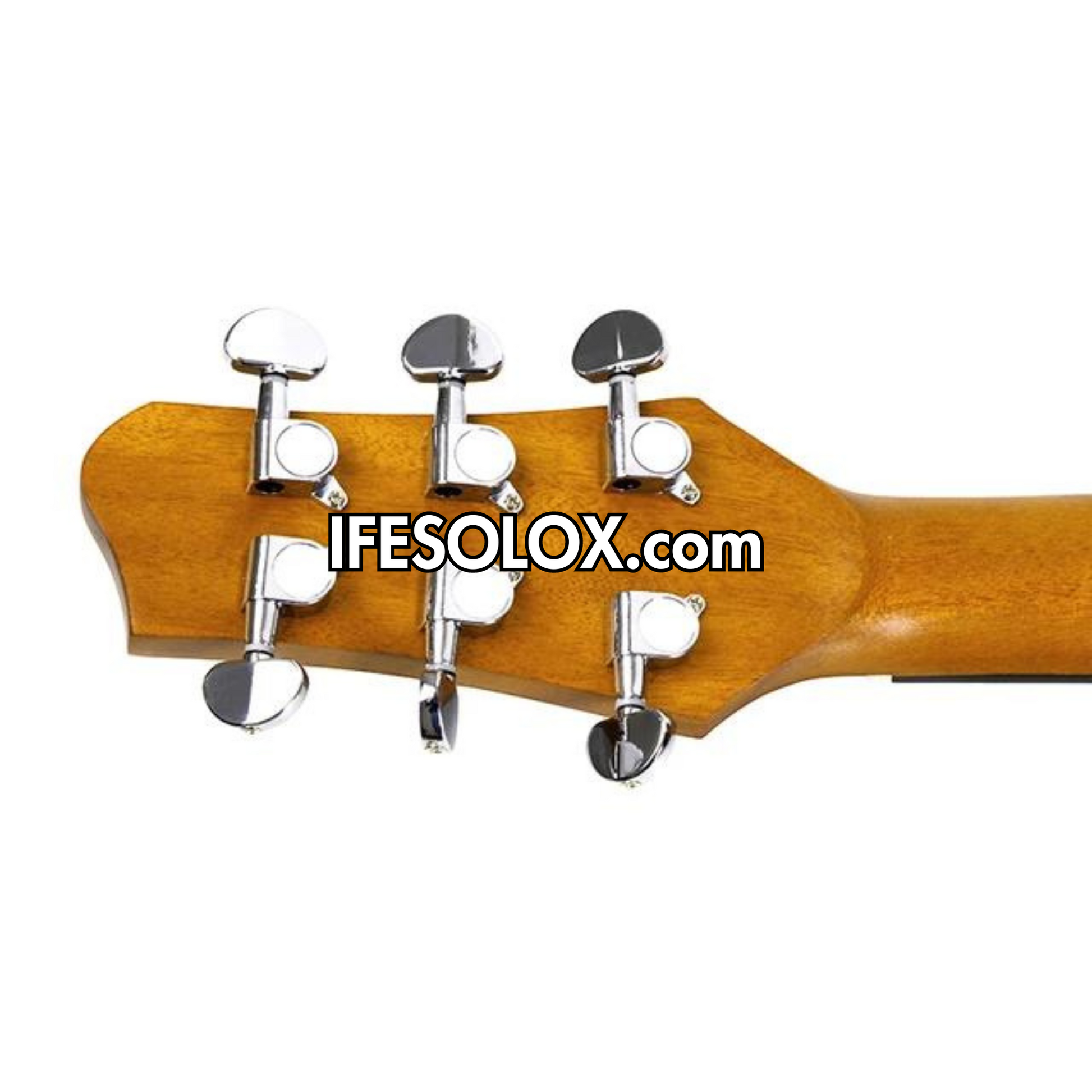 Smiger LG-09 40" Engraved Hole Single-cut Semi-Acoustic Guitar with Belt and Bag - Brand New