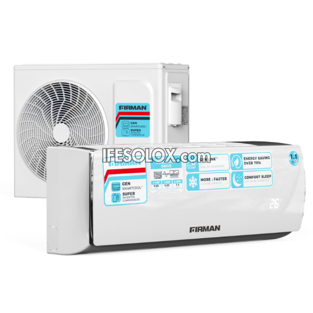 FIRMAN 1.1HP FDI-10GSC Inverter Split Unit AC with Copper Compressor and Installation Kit