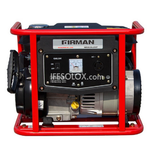 FIRMAN ECO1990S 1.8KVA 100% Copper Manual Gasoline Generator - Brand New