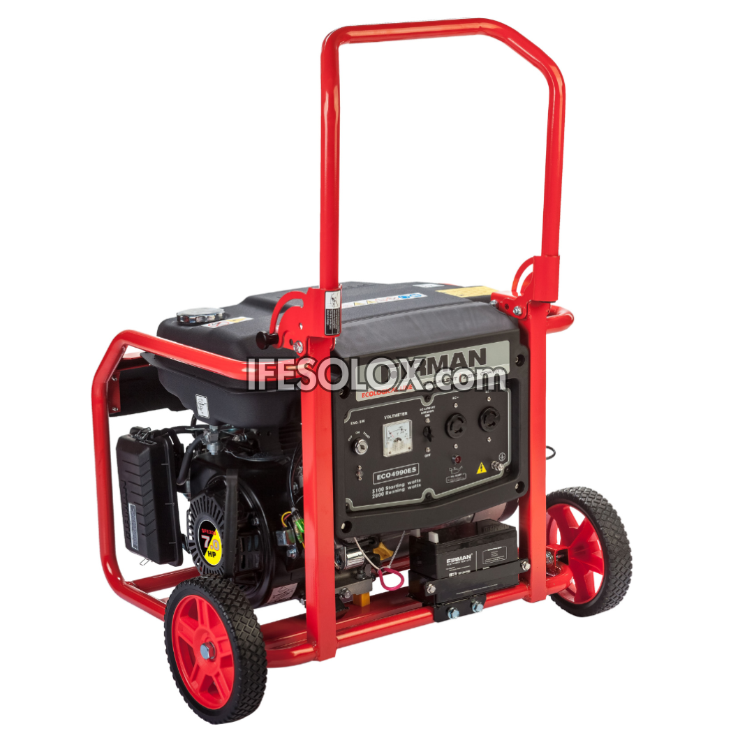 FIRMAN ECO4990ES 3.1KVA 100% Copper Key Start Gasoline Generator - Brand New