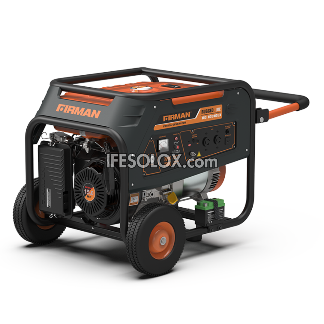 FIRMAN RD10910EX 7KVA 100% Copper Key Start RUGGED Gasoline Generator - Brand New