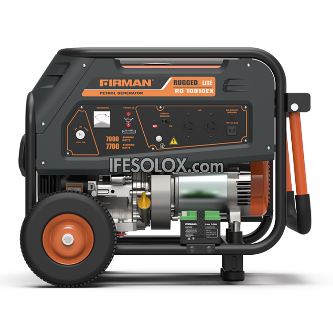 FIRMAN RD10910EX 7KVA 100% Copper Key Start RUGGED Gasoline Generator - Brand New