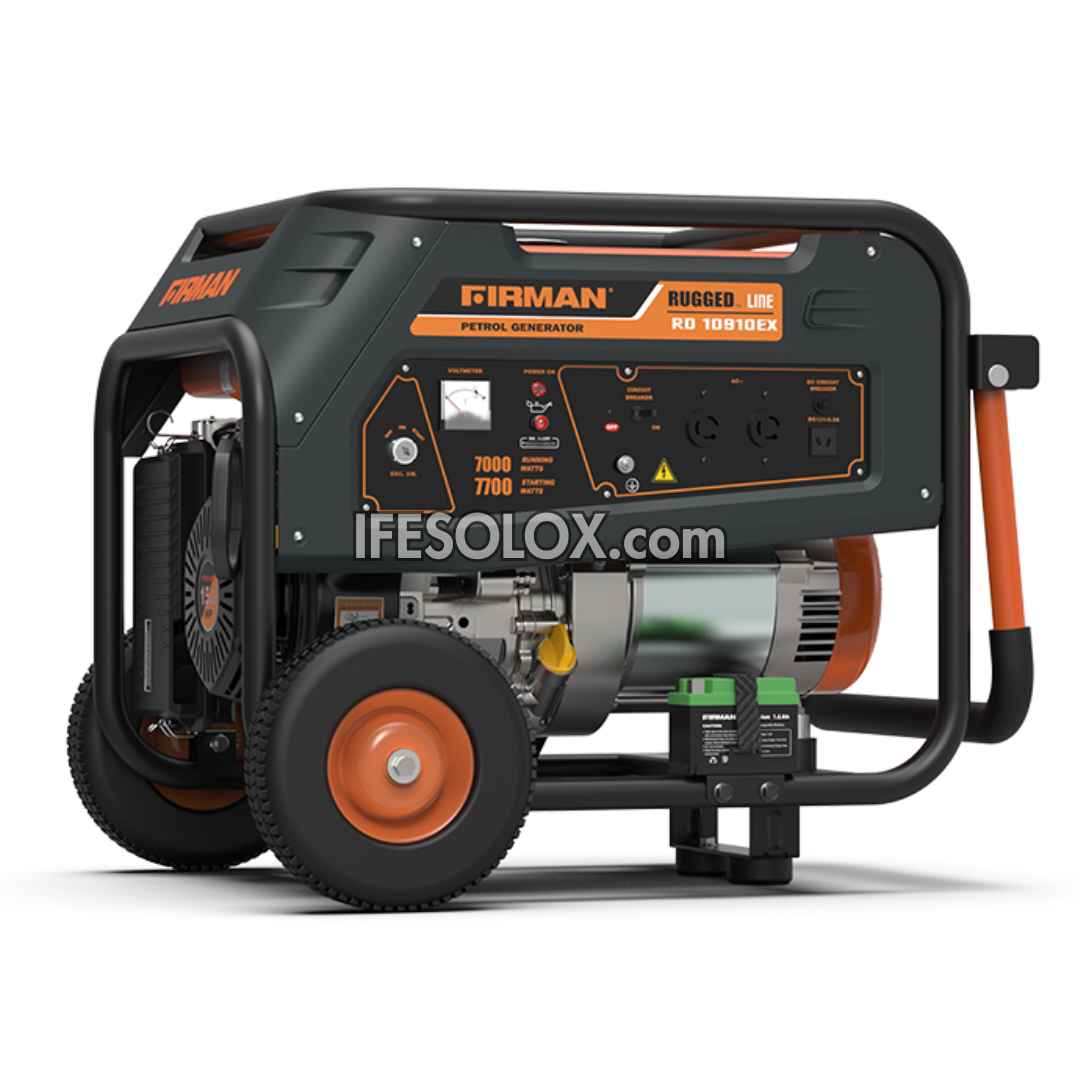 FIRMAN RD10910EX 7KVA 100% Copper Key Start RUGGED Gasoline Generator - Brand New