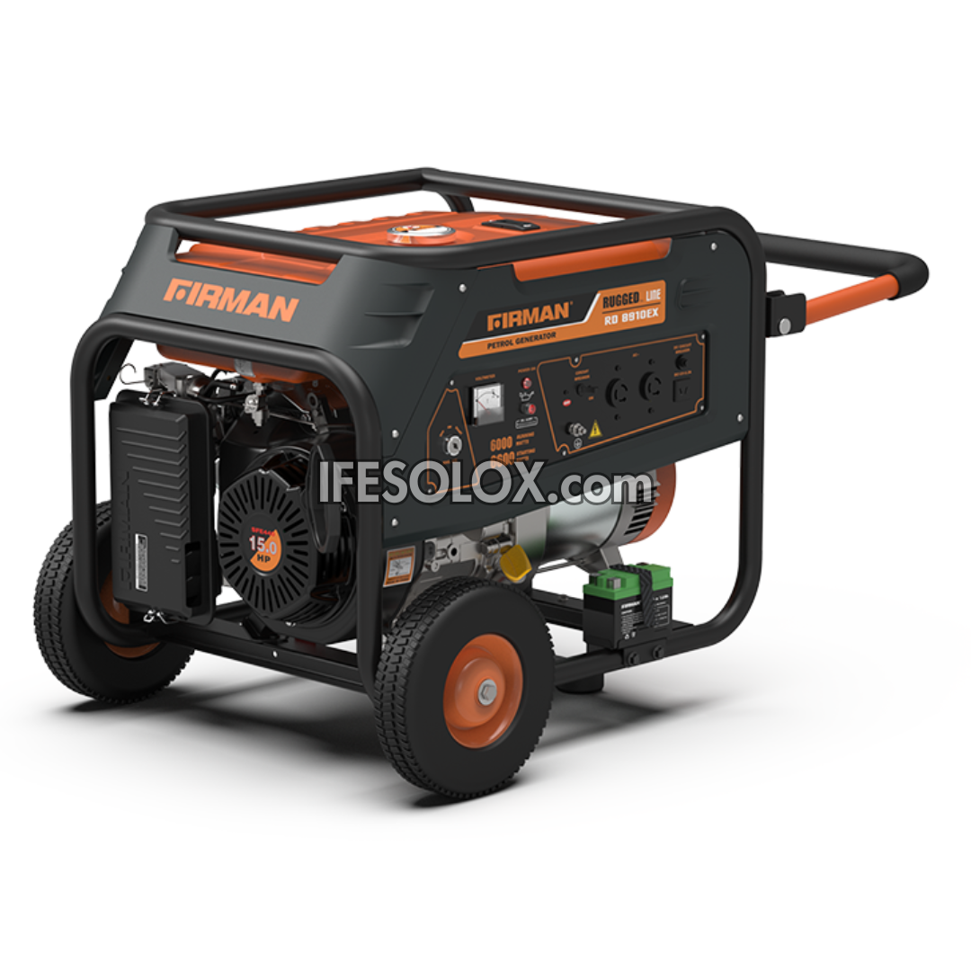 FIRMAN RD8910EX 6KVA 100% Copper Key Start RUGGED Gasoline Generator - Brand New