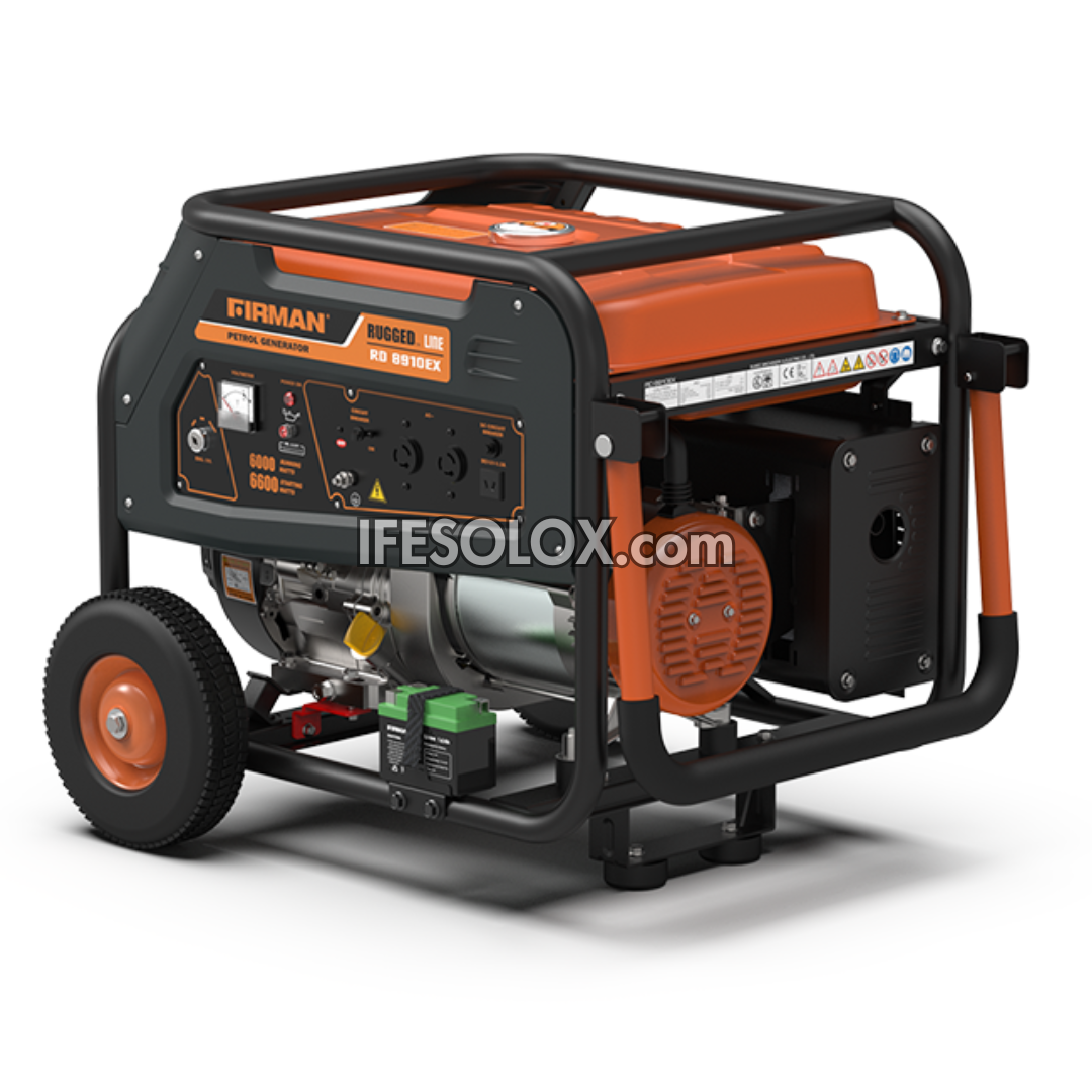 FIRMAN RD8910EX 6KVA 100% Copper Key Start RUGGED Gasoline Generator - Brand New
