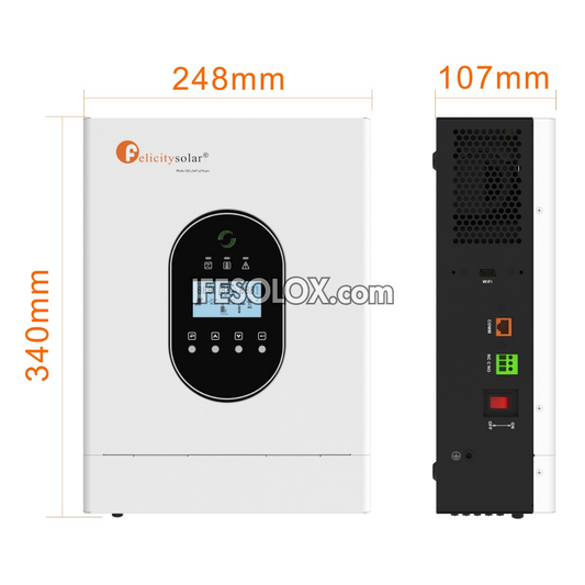 Felicity Solar 2000W Transformer Hybrid Solar Inverter (IVCM2024) - Brand New