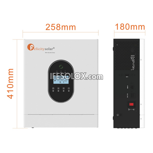 Felicity Solar 3000W Transformer Hybrid Solar Inverter (IVCM3024) - Brand New