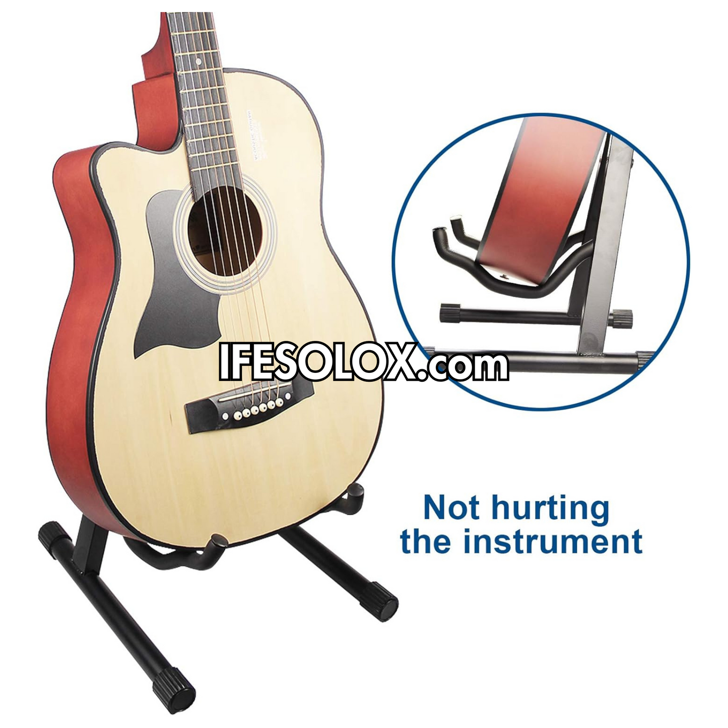 SLX Universal Folding Guitar Stand for Acoustic, Bass and Electric Guitars - Brand New