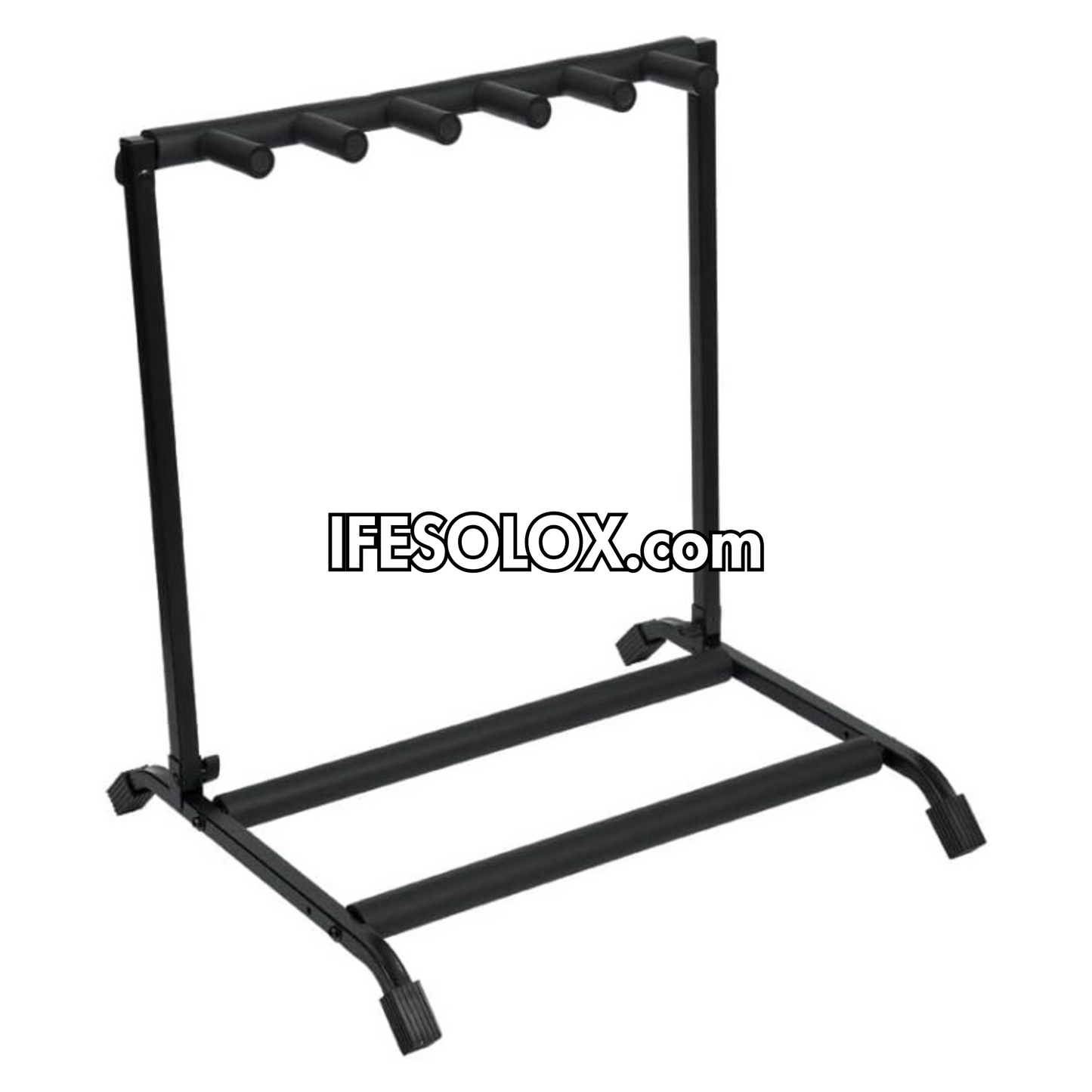 SLX Foldable Multi-Guitar Stand Rack For 5 Guitars (Acoustic, Bass or Electric) - Brand New