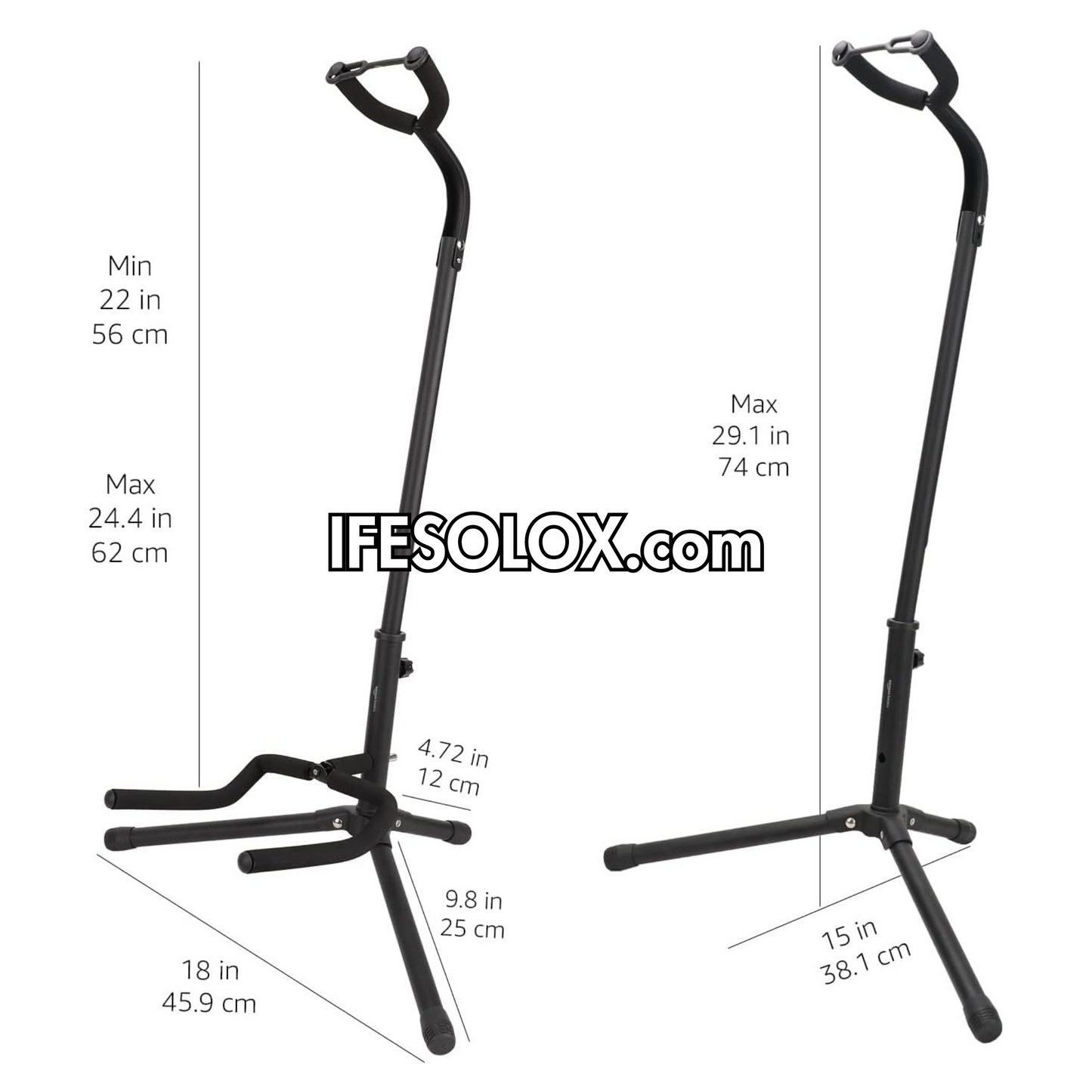 SLX Multi-Guitar Stand with Neck Holder for Acoustic, Bass and Electric Guitars - Brand New