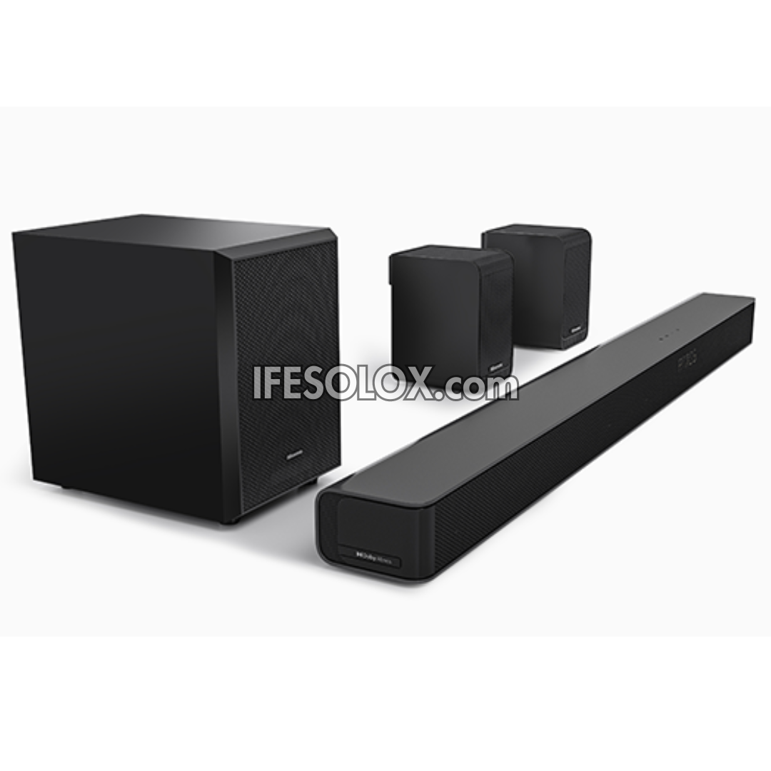 Hisense AX5100Q 5.1Ch 580W Bluetooth Sound Bar with Wireless Subwoofer + Dolby Atmos - Brand New