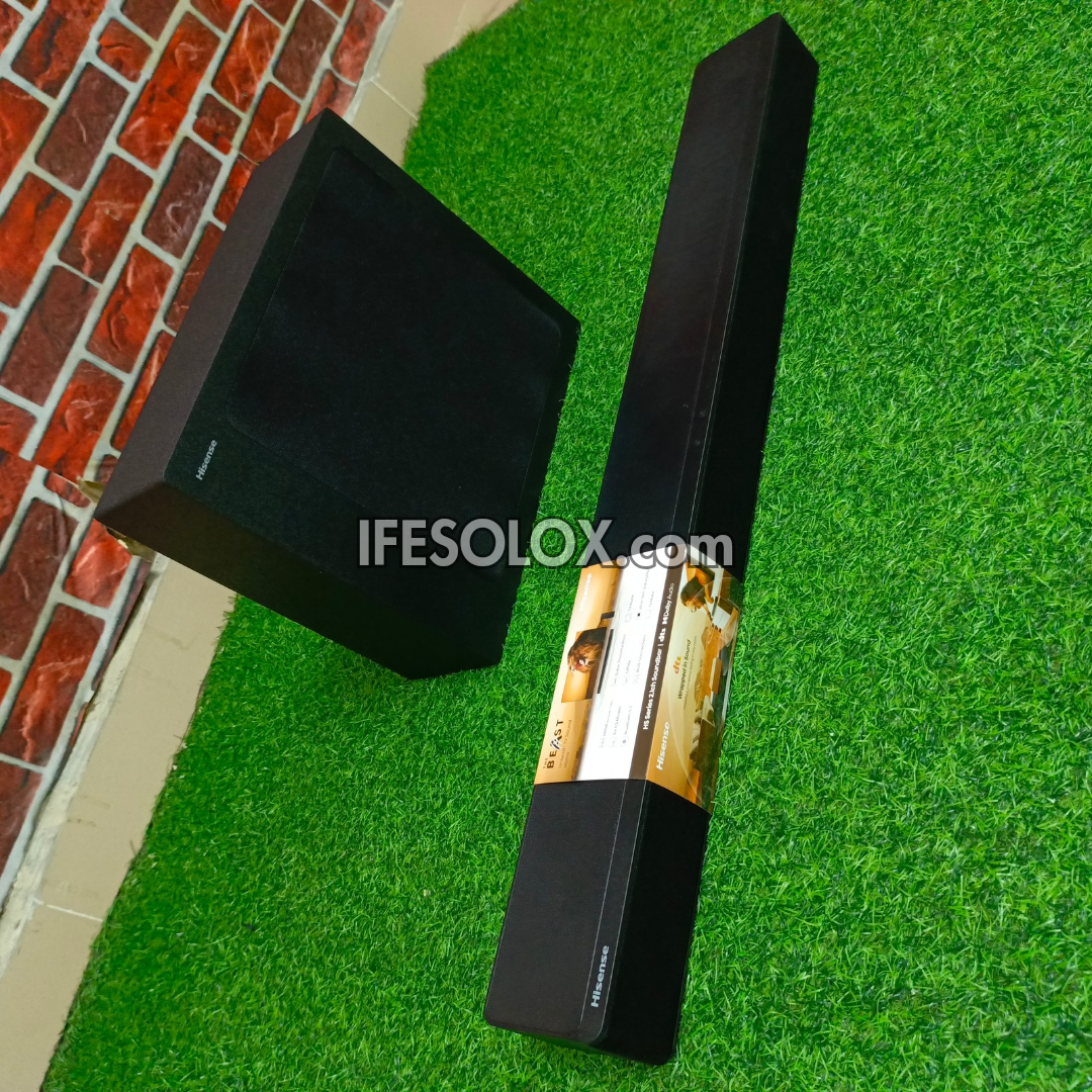 Hisense HS2100 2.1Ch 240W Bluetooth Sound Bar with Wireless Subwoofer + Dolby Atmos - Brand New