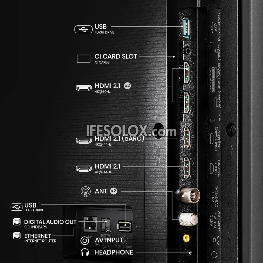 Hisense 100 pouces QLED 100Q7N Quantum HDR 144Hz Smart 4K UHD QLED TV + 1 an de garantie (support mural gratuit) - Tout neuf