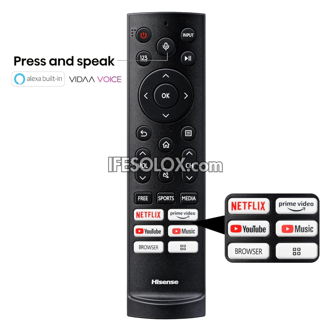 Hisense 100 pouces QLED 100Q7N Quantum HDR 144Hz Smart 4K UHD QLED TV + 1 an de garantie (support mural gratuit) - Tout neuf