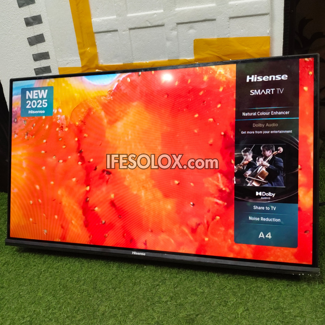 Hisense 32 Inch 32A4Q 2025 VIDAA Smart Full HD Frameless TV (WiFi, Screen Mirroring) - Foreign Used