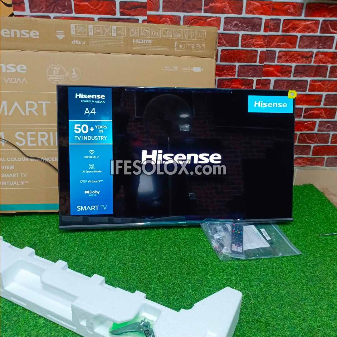 Hisense 43 Inch 43A4K VIDAA Smart Full HD LED TV + 1 Year Warranty (Free Wall Mount) - Brand New