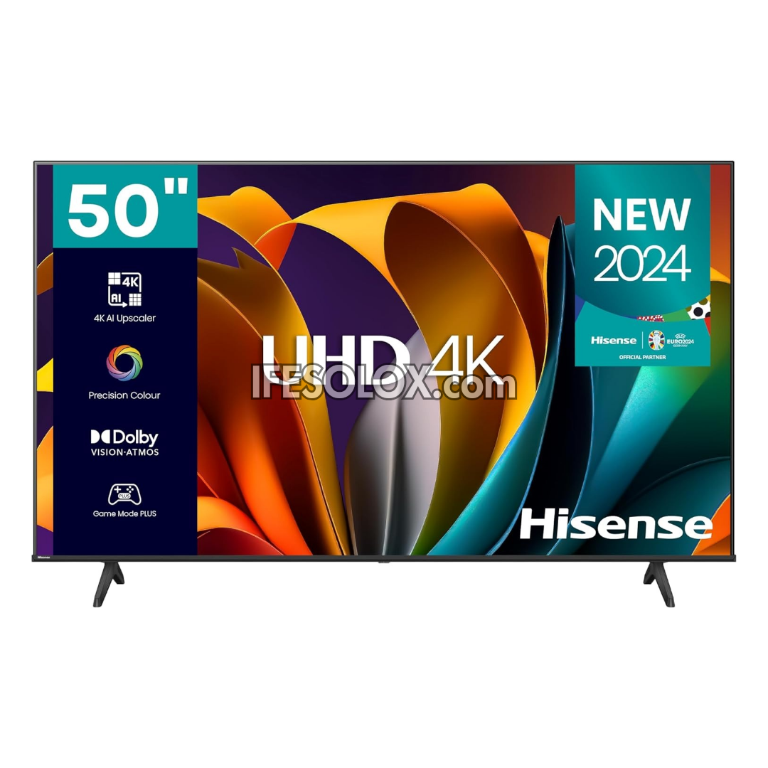 Hisense 50 Inch 50A6N Series Smart 4K UHD Frameless TV + 1 Year Warranty (Free Wall Mount) - Brand New