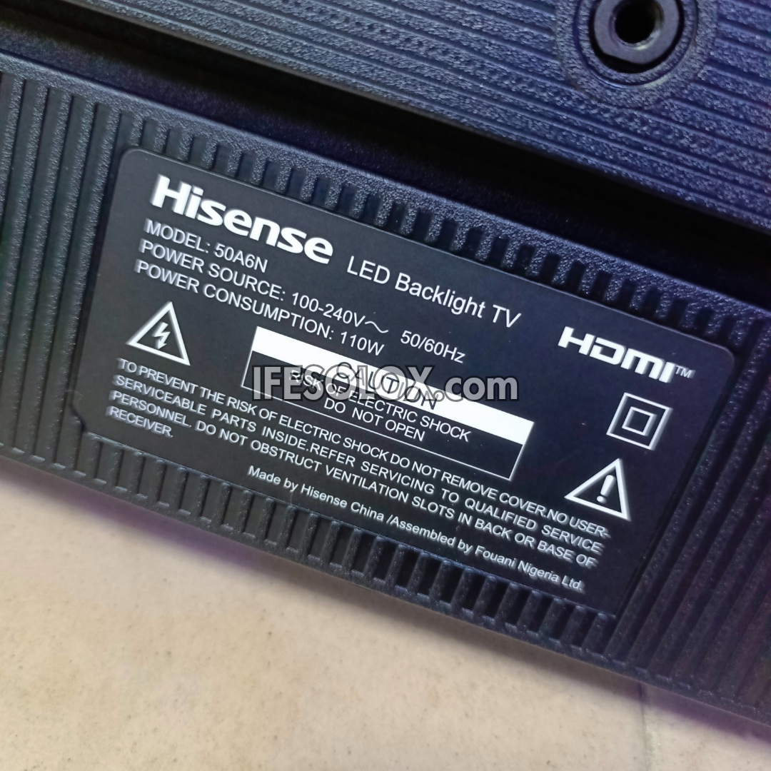 Hisense 50 Inch 50A6N Series Smart 4K UHD LED TV + 1 Year Warranty (Free Wall Mount) - Brand New