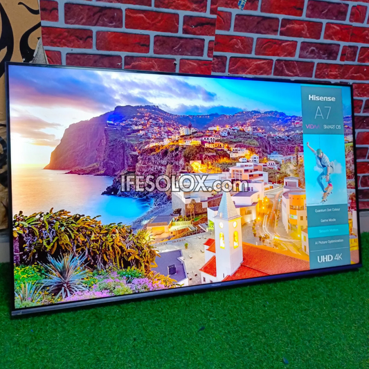 Hisense 55 inch 55A7H VIDAA Smart 4K UHD 2022 Frameless TV (Bluetooth, WiFi, AirPlay 2, Miracast) - Foreign Used