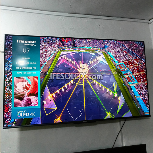 Hisense 55 inch ULED U7 Mini-LED Quantum Dot VIDAA Smart 4K UHD Frameless ULED TV - Foreign Used