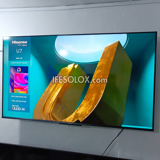 Hisense 55 inch ULED U7 Mini-LED Quantum Dot VIDAA Smart 4K UHD Frameless ULED TV - Foreign Used