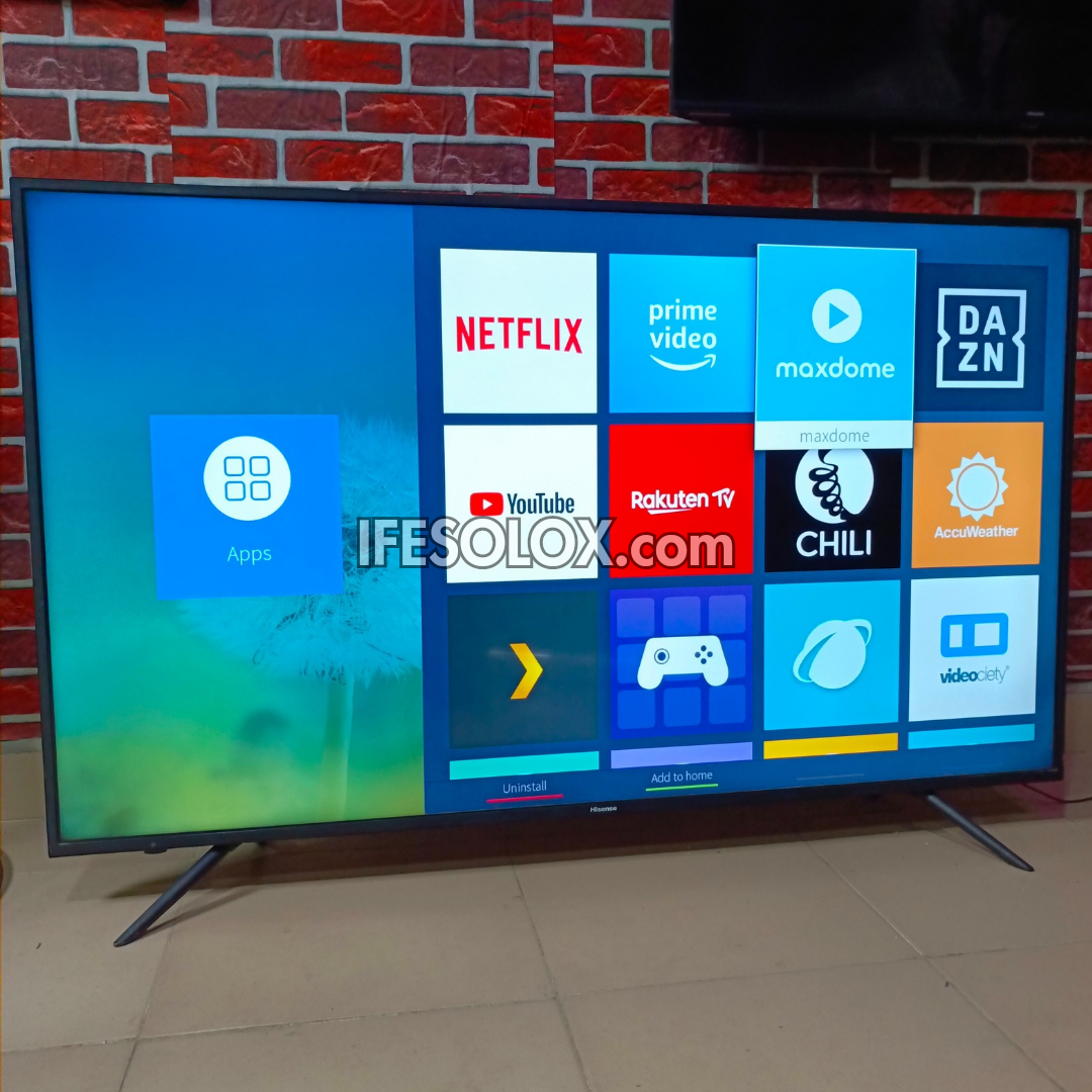 Hisense 58 inch 58A6100 VIDAA Smart 4K UHD TV (Built-in Wi-Fi, AnyView) - Foreign Used