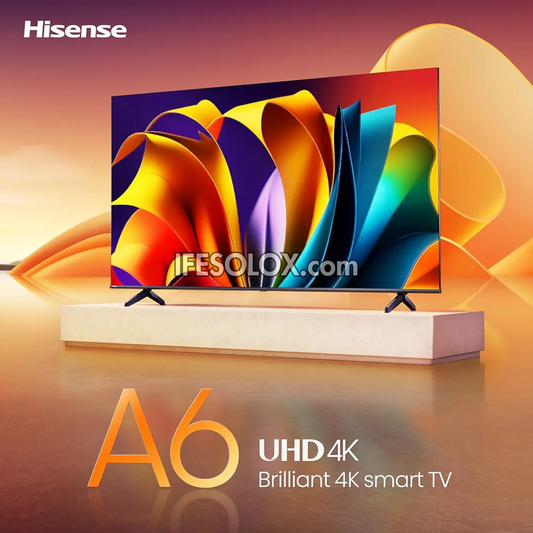 Hisense 58 inch 58A6N 2024 VIDAA Smart 4K UHD Frameless TV + 1 Year Warranty (Free Wall Mount) - Brand New