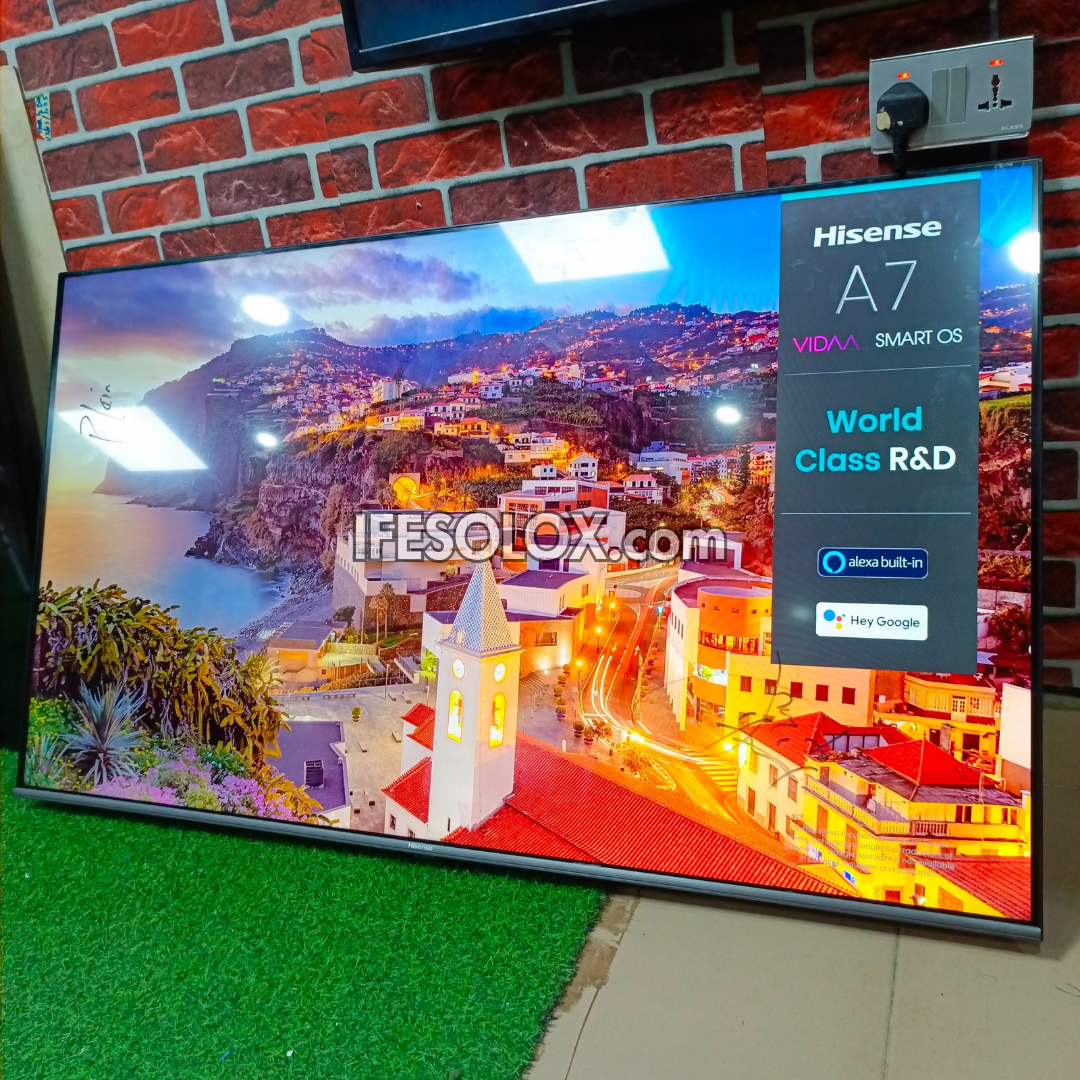 Hisense 58 inch 58A7G VIDAA Smart 4K UHD LED Frameless TV (Built-in Bluetooth, WiFi, Miracast) - Foreign Used