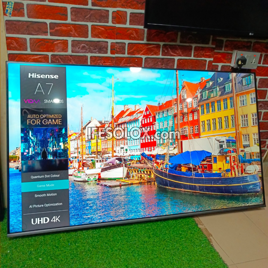 Hisense 58 inch 58A7G VIDAA Smart 4K UHD LED Frameless TV (Built-in Bluetooth, WiFi, Miracast) - Foreign Used
