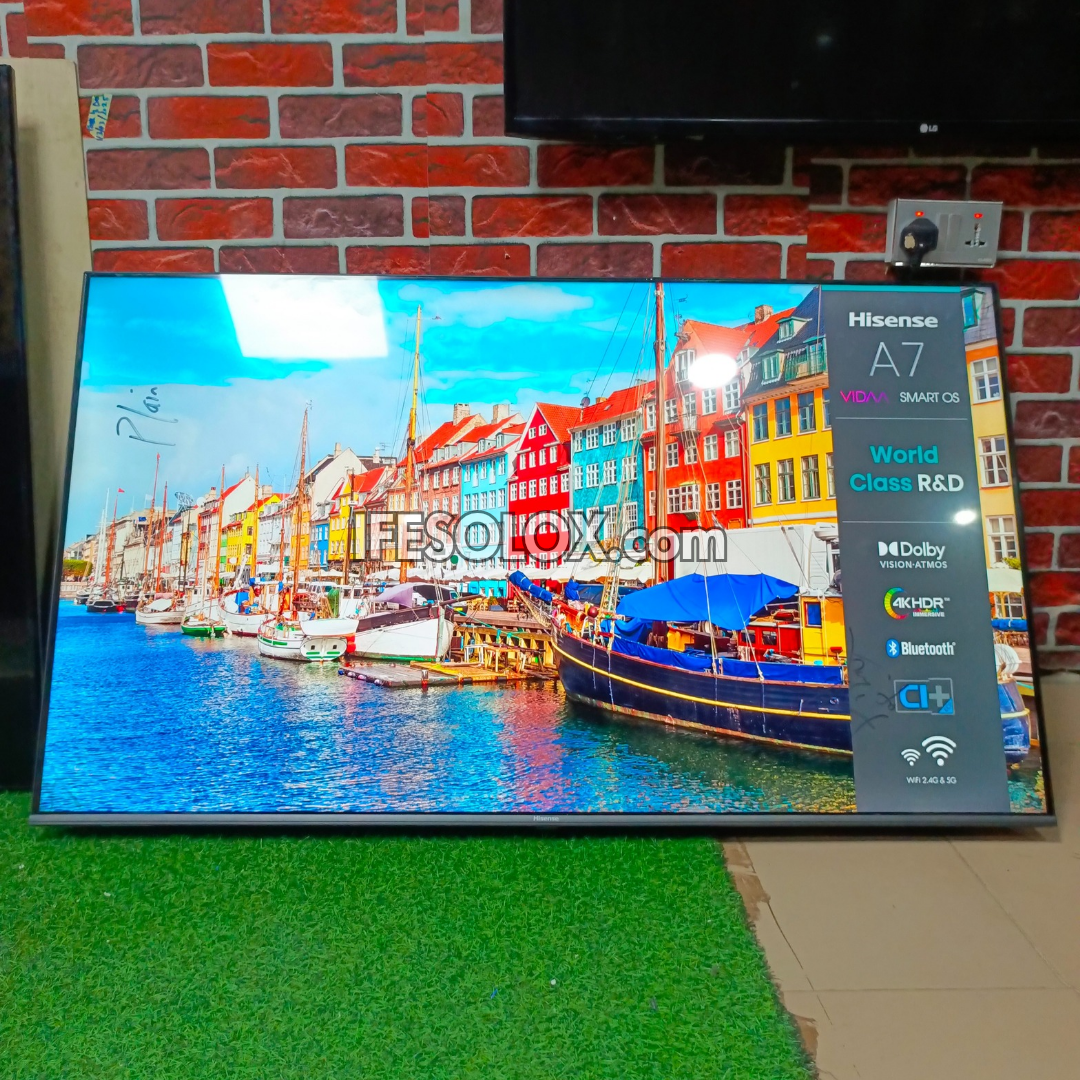 Hisense 58 inch 58A7G VIDAA Smart 4K UHD LED Frameless TV (Built-in Bluetooth, WiFi, Miracast) - Foreign Used