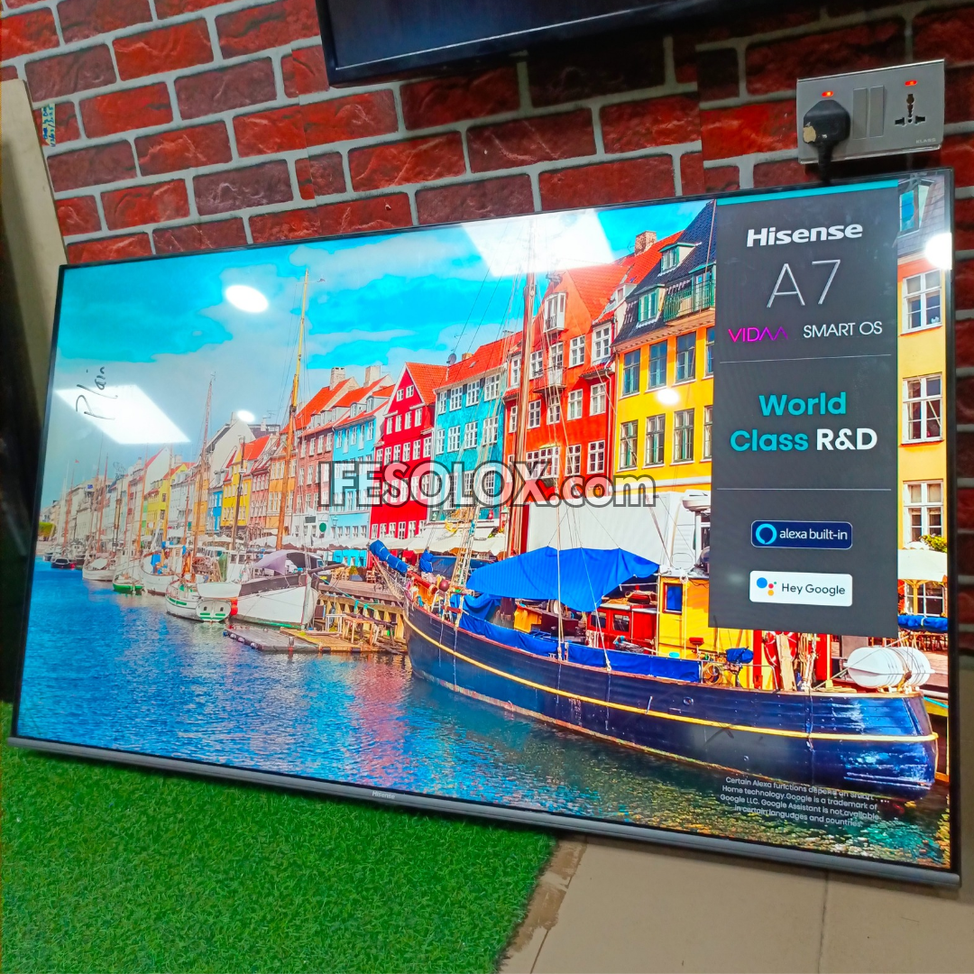 Hisense 58 inch 58A7G VIDAA Smart 4K UHD LED Frameless TV (Built-in Bluetooth, WiFi, Miracast) - Foreign Used