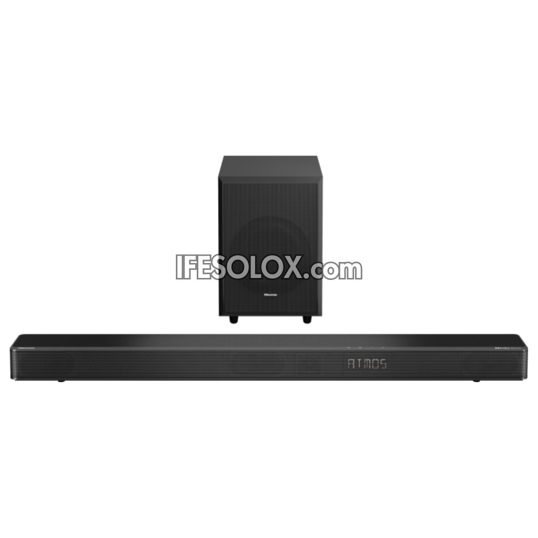 Hisense AX3120G 3.1.2Ch 360W Up-Firing Bluetooth Sound Bar with Wireless Subwoofer + Dolby Atmos - Brand New