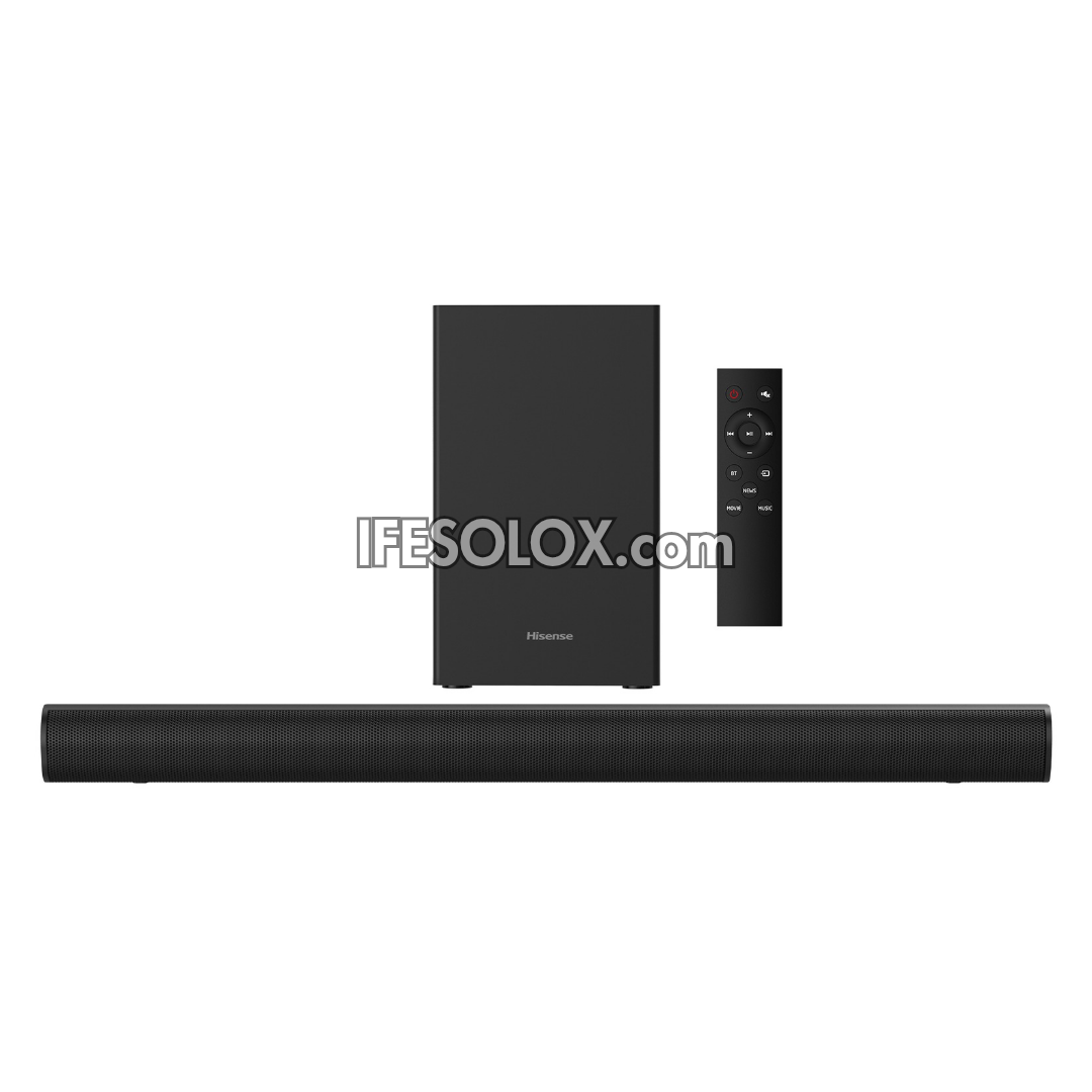 Hisense HS1800 2.1Ch 140W Bluetooth Sound Bar with Wireless Subwoofer - Brand New