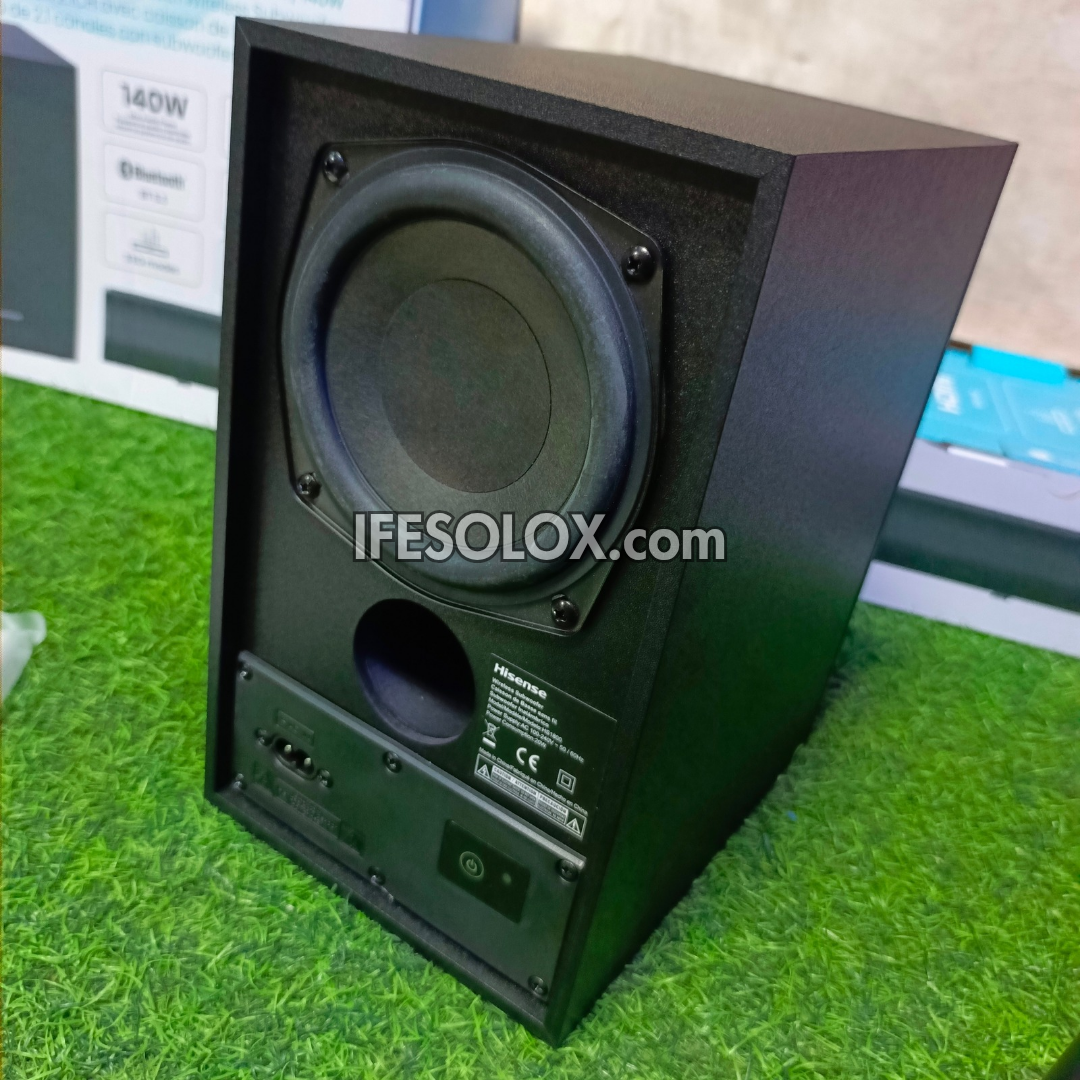 Hisense HS1800 2.1Ch 140W Bluetooth Sound Bar with Wireless Subwoofer - Brand New