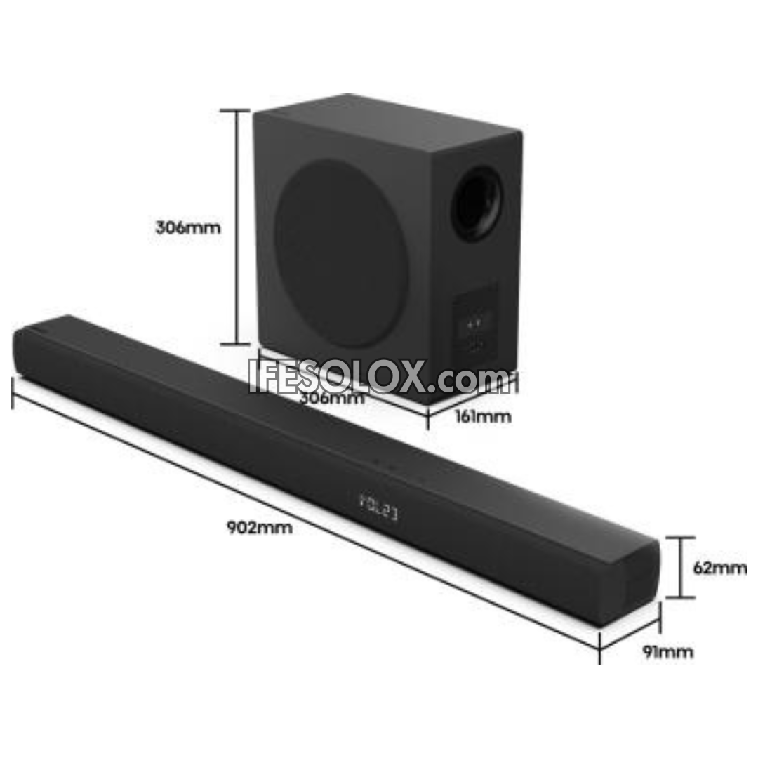 Hisense HS3100 3.1Ch 480W Bluetooth Sound Bar with Wireless Subwoofer - Brand New