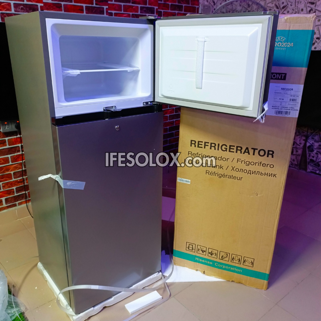 Hisense REF 205DR 205L Double Door Top Freezer Refrigerator + 1 Year Warranty - Brand New
