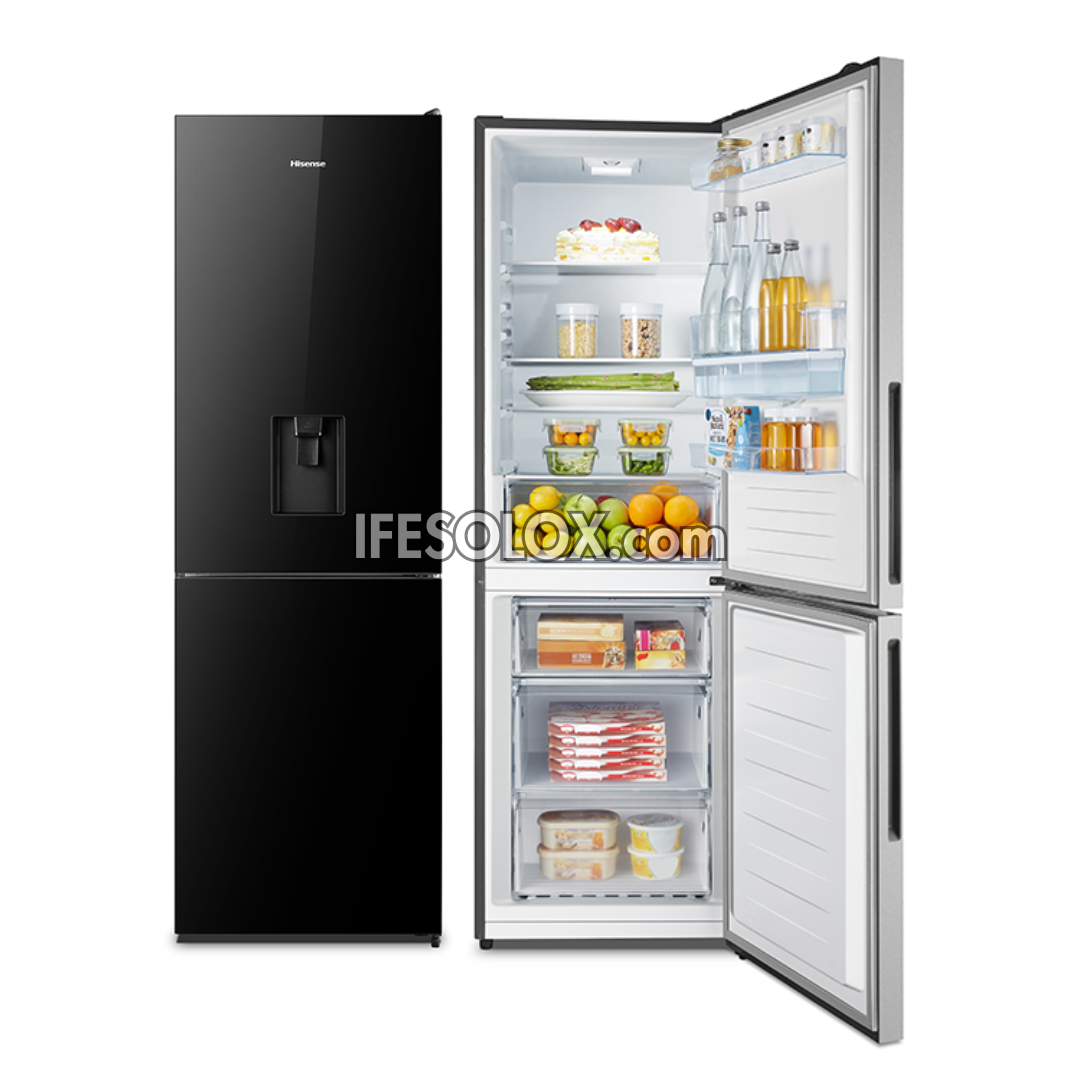 Hisense REF 308DR 305L Double Door Bottom-Freezer Refrigerator + 1 Year Warranty - Brand New