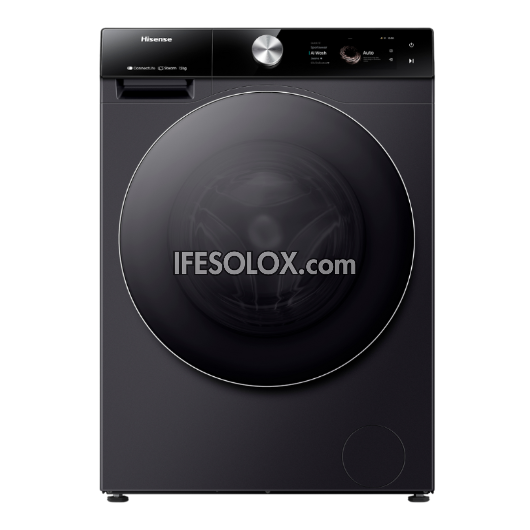 Hisense Series-7 12kg Front Load Automatic Washing Machine with Smart Energy Efficiency - Brand New