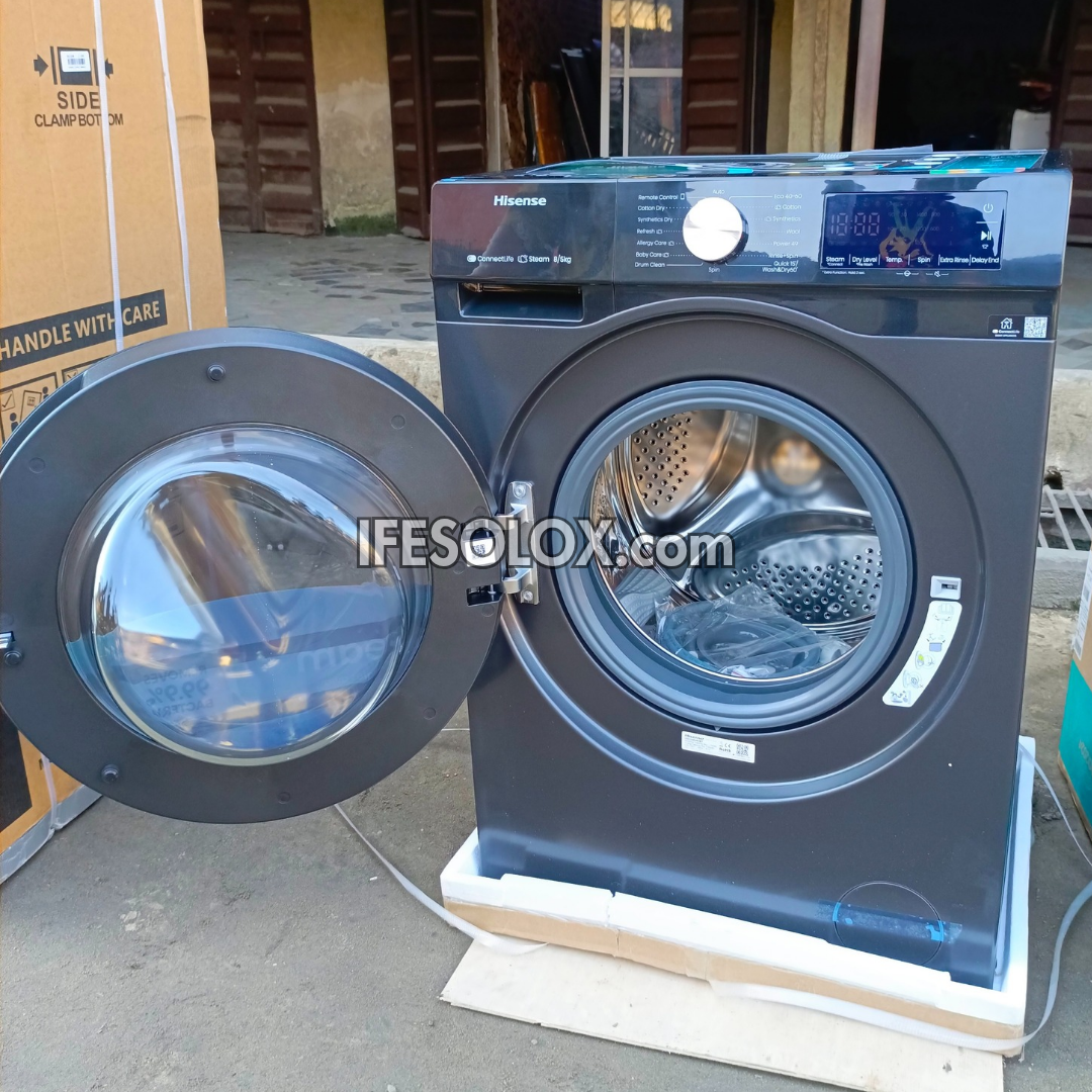 Hisense WD3S8043BT 8kg Washer and 5kg Dryer Front Load Automatic Smart Inverter Washing Machine - Brand New