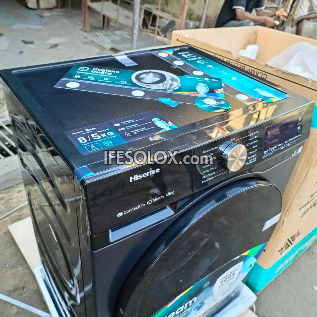 Hisense WD3S8043BT 8kg Washer and 5kg Dryer Front Load Automatic Smart Inverter Washing Machine - Brand New