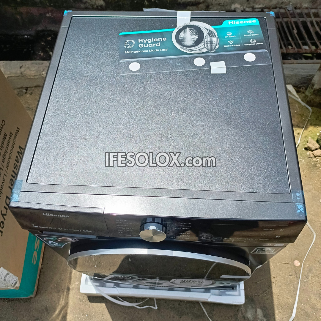 Hisense WM5S1245BB-WD 12kg Washer and 8kg Dryer Front Load Automatic Smart Inverter Washing Machine - Brand New