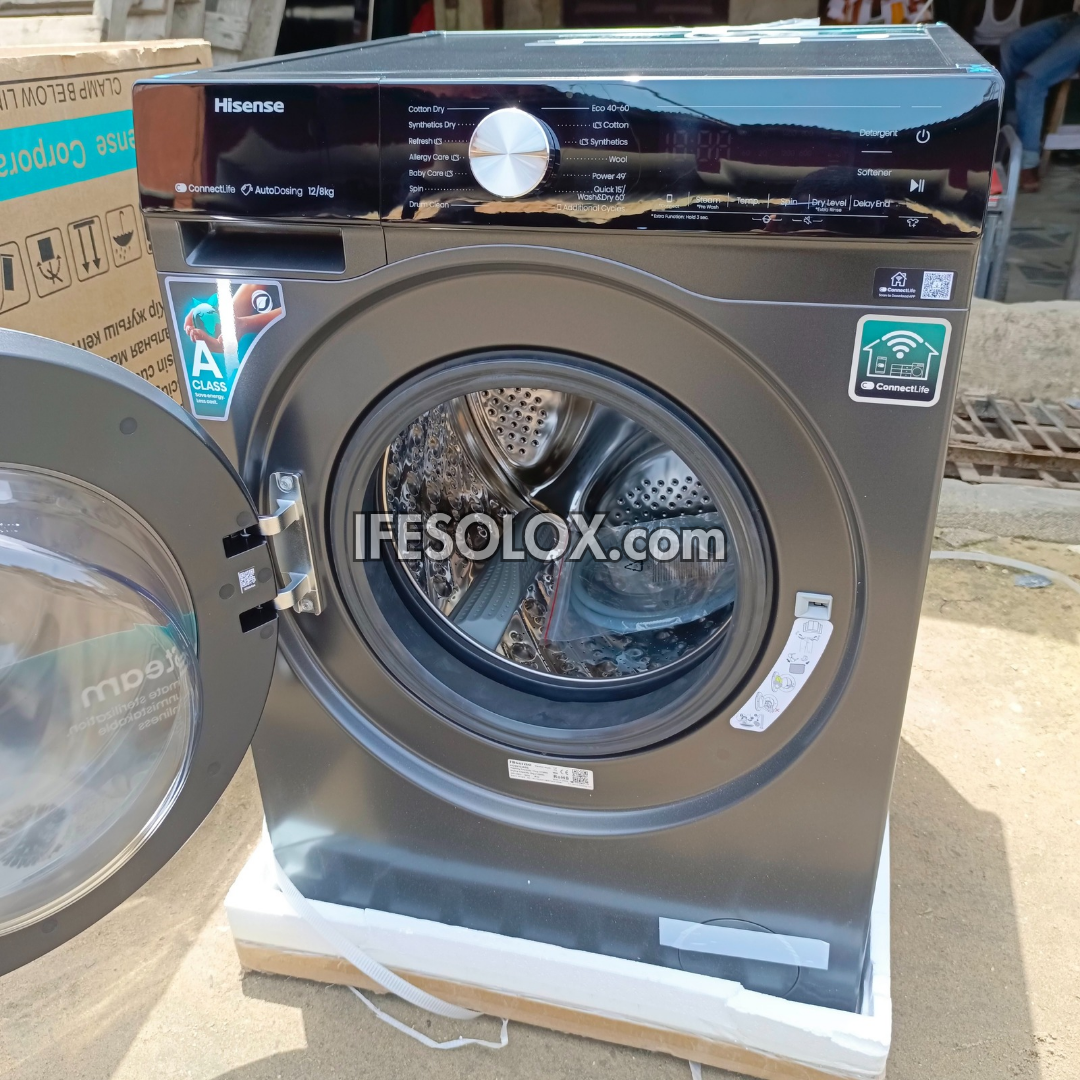 Hisense WM5S1245BB-WD 12kg Washer and 8kg Dryer Front Load Automatic Smart Inverter Washing Machine - Brand New