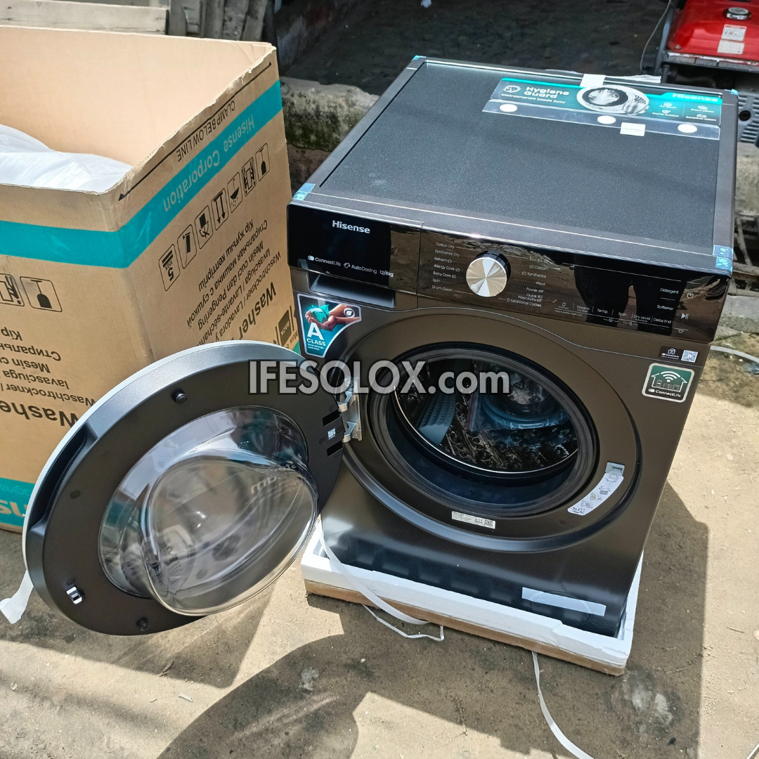Hisense WM5S1245BB-WD 12kg Washer and 8kg Dryer Front Load Automatic Smart Inverter Washing Machine - Brand New