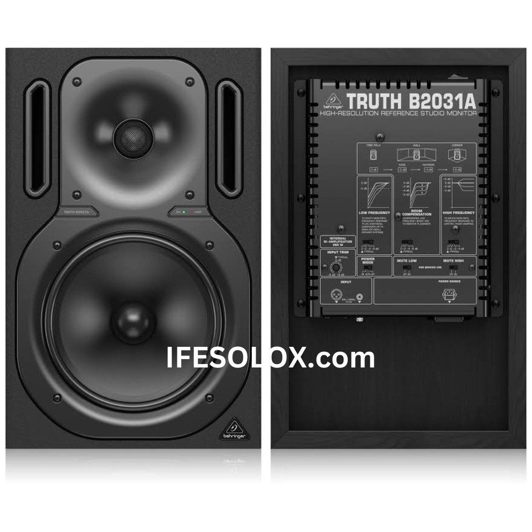 Behringer TRUTH 2031A Bi-amp 265W 8.75" Active 2-Way Reference Studio Monitor Speaker - Brand New
