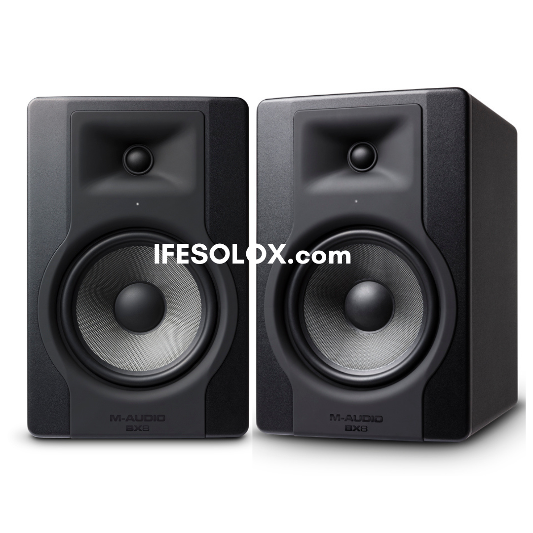 M-Audio BX8 D3 Dual (2-Way) 8" 150W Powered Studio Monitor Speaker for Music Production and Mixing - Brand New