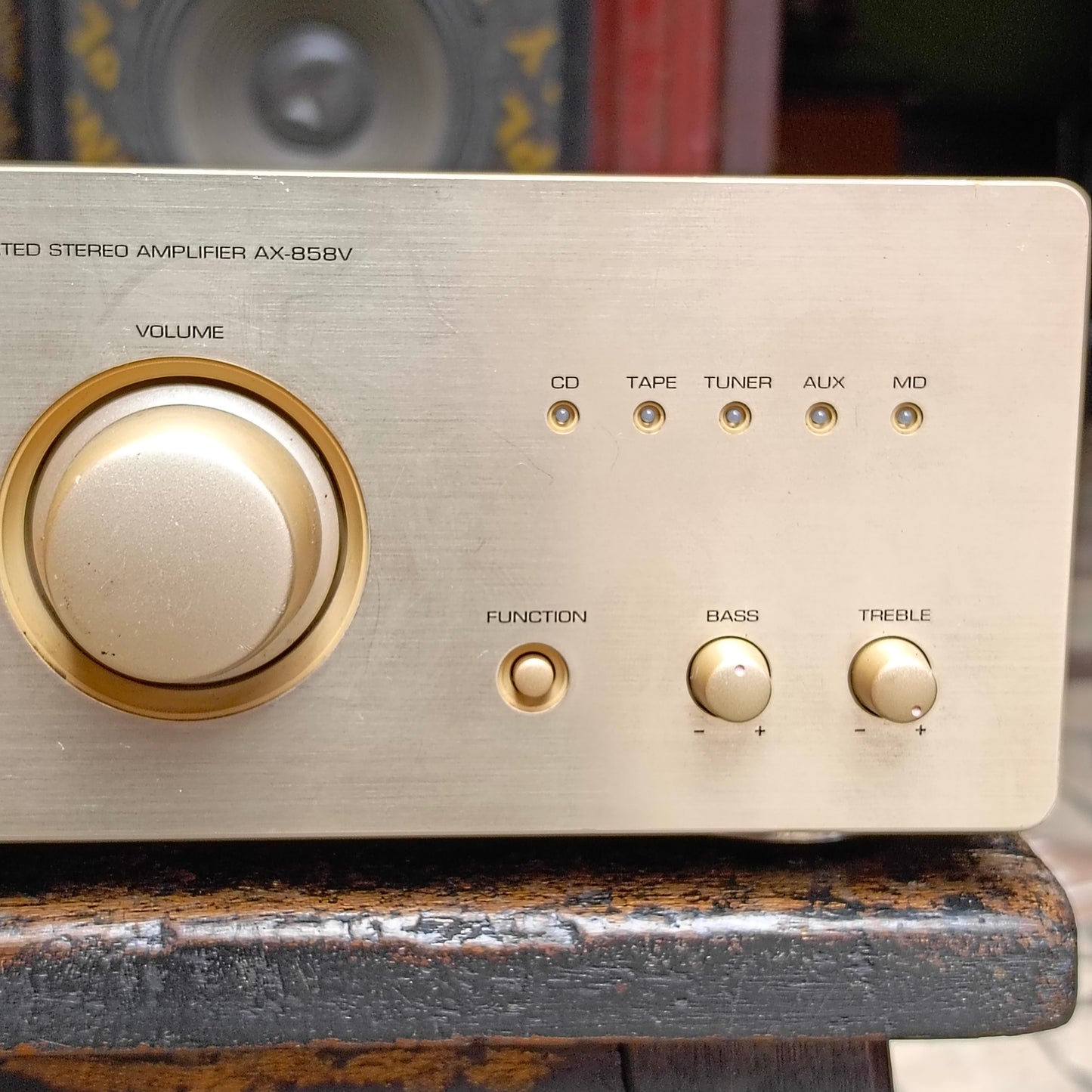 Inkel AX-858BV Integrated Stereo (2 Channel) Audio Amplifier with 4 Audio inputs - Foreign Used