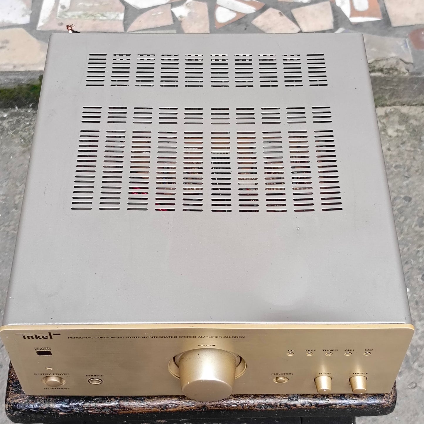 Inkel AX-858BV Integrated Stereo (2 Channel) Audio Amplifier with 4 Audio inputs - Foreign Used
