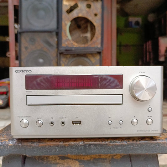 ONKYO DR-645 DVD Stereo (2 Channel) Audio Amplifier with Aux, USB and HDMI & Subwoofer Output - Foreign Used