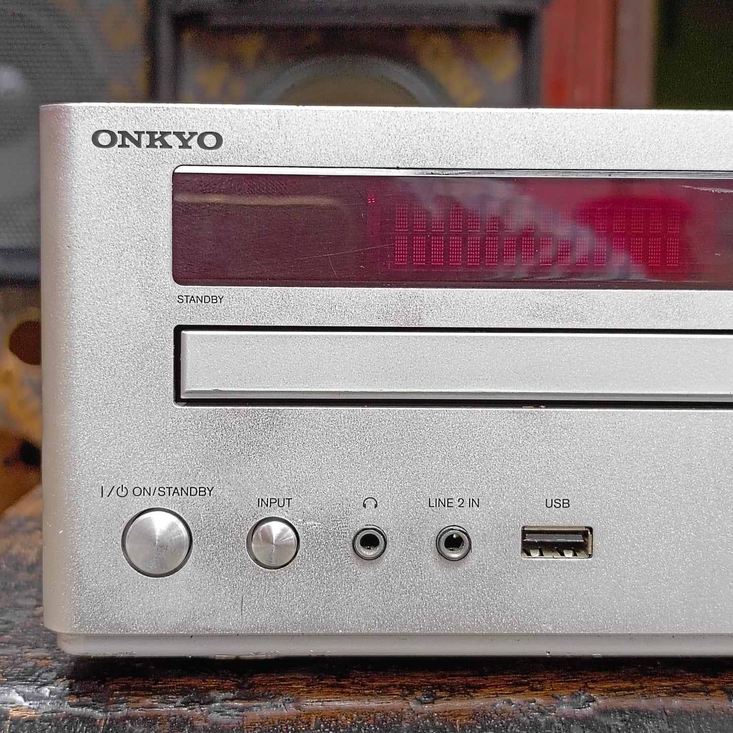 ONKYO DR-645 DVD Stereo (2 Channel) Audio Amplifier with Aux, USB and HDMI & Subwoofer Output - Foreign Used