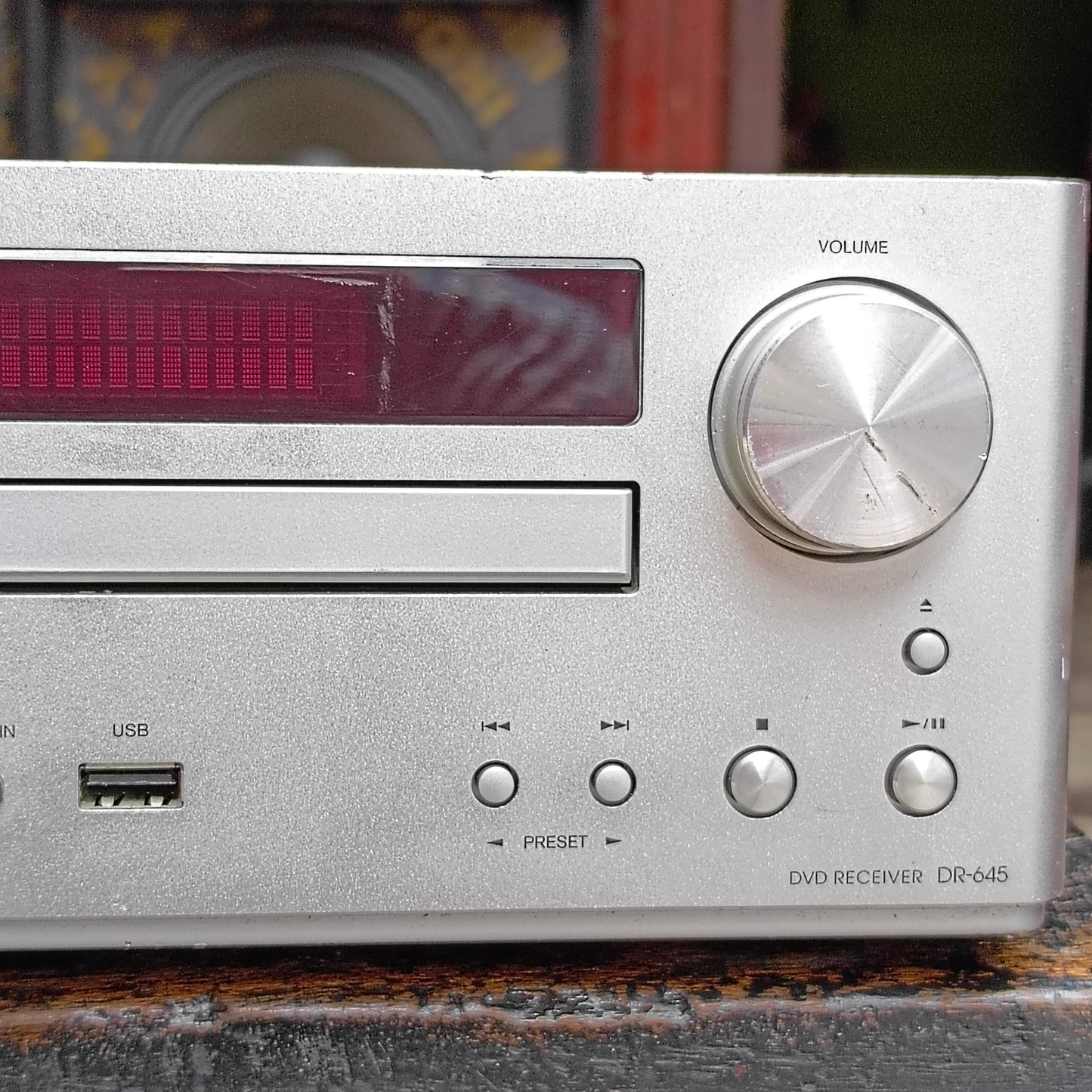 ONKYO DR-645 DVD Stereo (2 Channel) Audio Amplifier with Aux, USB and HDMI & Subwoofer Output - Foreign Used